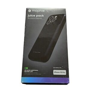 R6.N Mophie Juice Pack Slim Protective Charging Case - iPhone 15 Pro - NEW